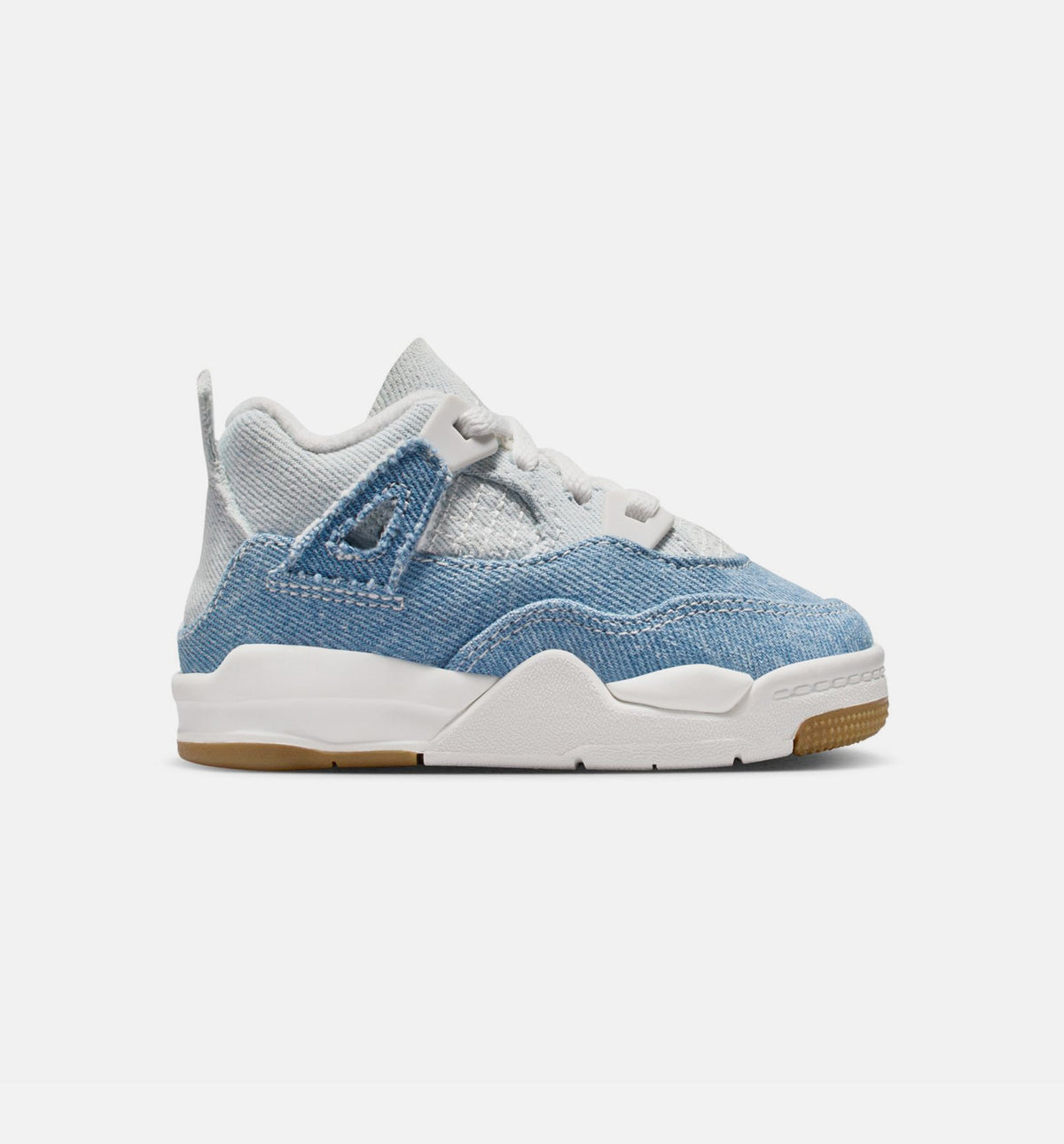 Air Jordan 4 Retro Worn Blue 婴幼儿运动鞋 | 帆白/旧蓝/金属金配色