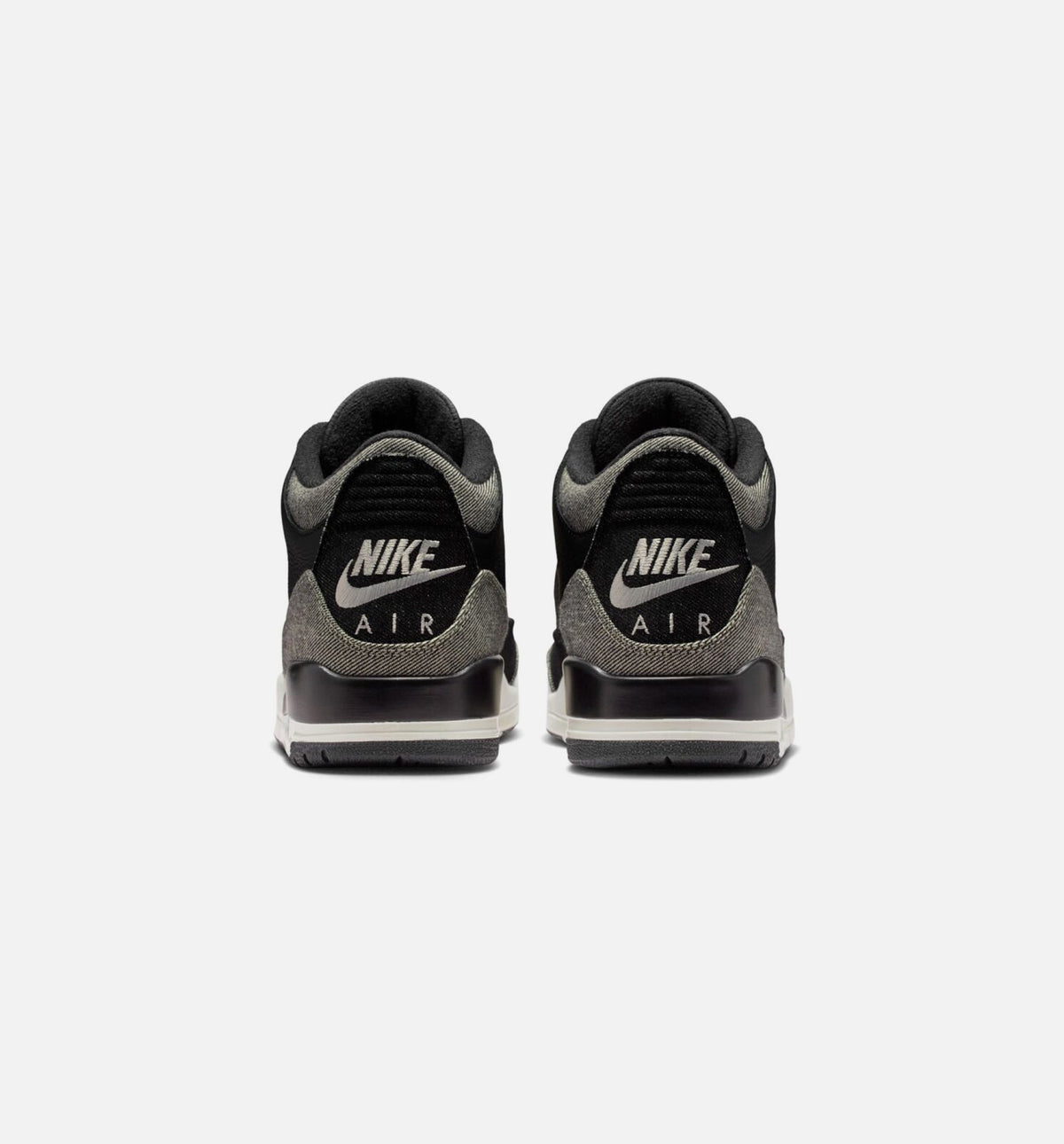 Air Jordan 3 x Levi's Black and White 男款运动鞋 | 牝布/黑/体育红配色