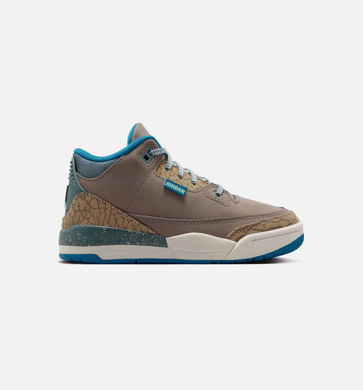 Air Jordan 3 Retro Olive Grey 小幼儿运动鞋 | 榄榄灰/深渊绿/卡奇/海玻璃配色