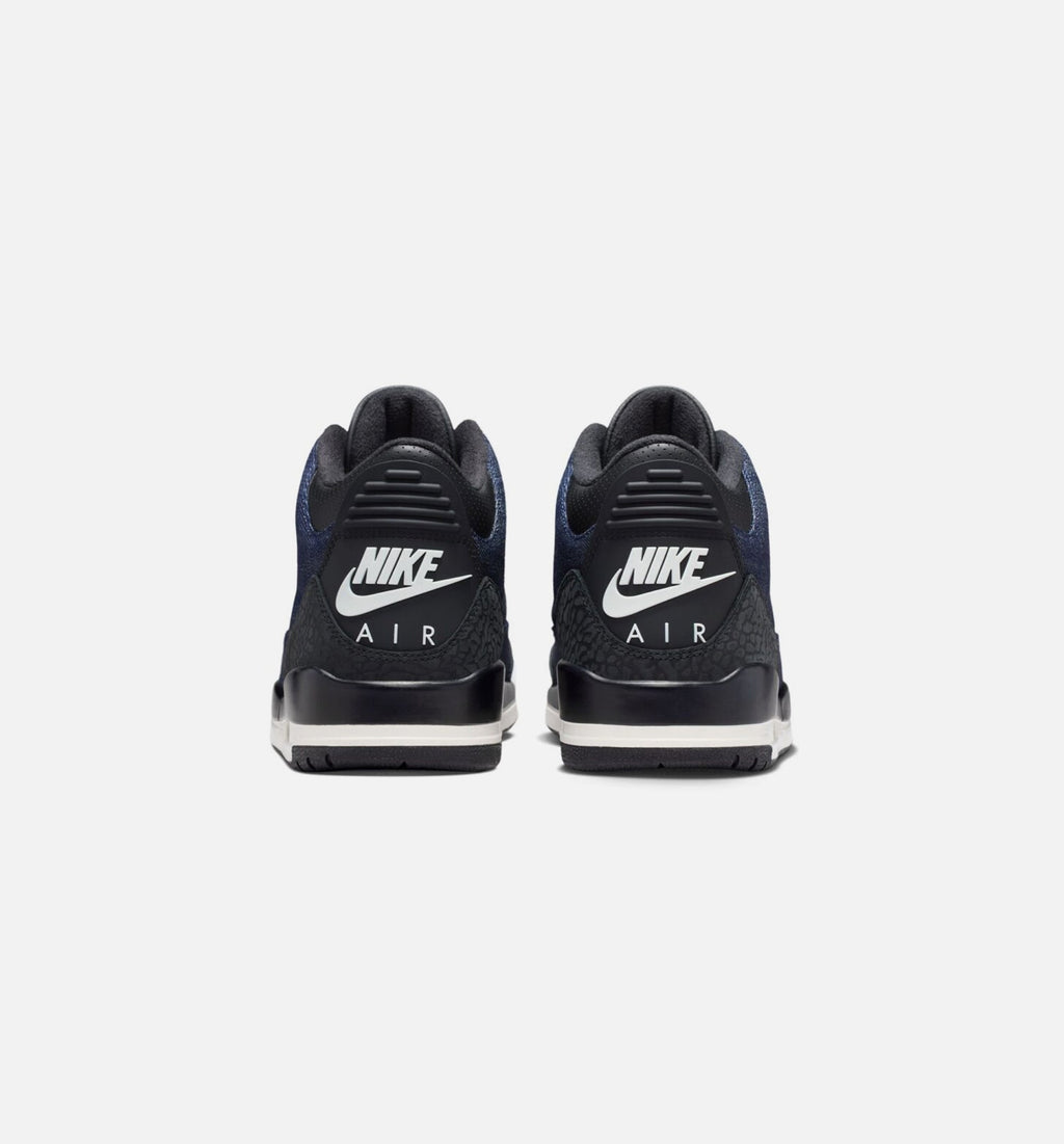 Air Jordan 3 x Levi's Indigo and Gym Red 男款运动鞋 | 牝布/黑/帆白配色