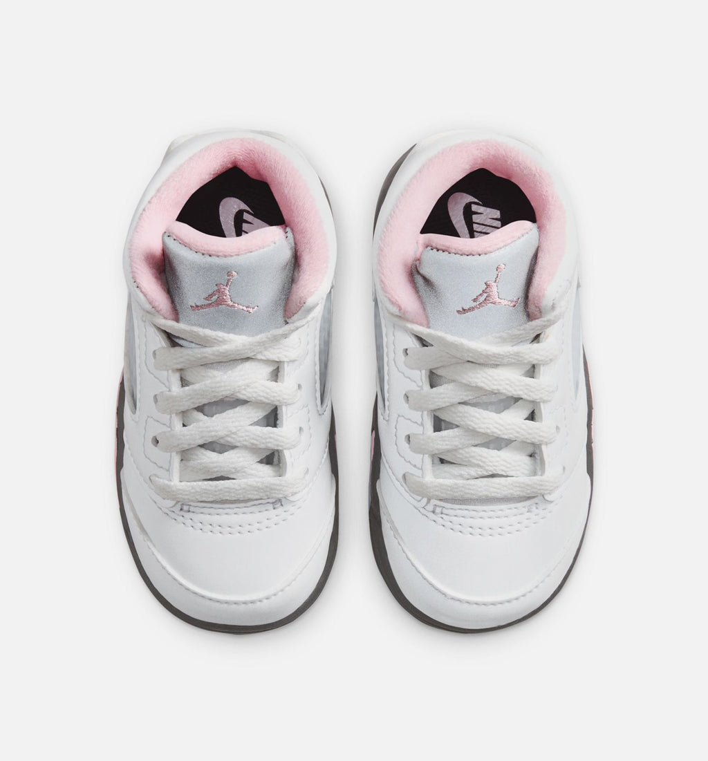 Air Jordan 5 Retro Medium Soft Pink 婴幼儿运动鞋 | 白/黑/柔粉配色
