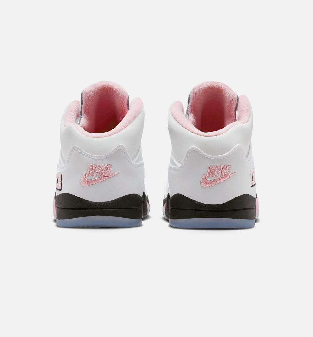 Air Jordan 5 Retro Medium Soft Pink 婴幼儿运动鞋 | 白/黑/柔粉配色