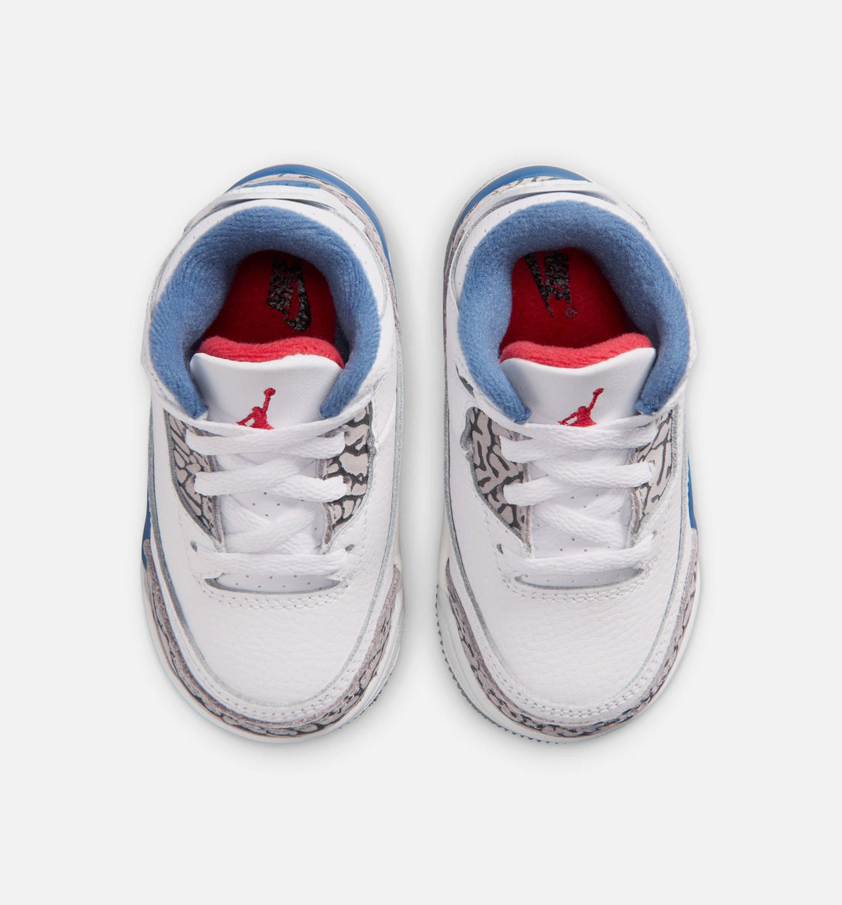 Air Jordan 3 Retro OG True Blue 婴幼儿运动鞋 | 白/火红/真蓝配色