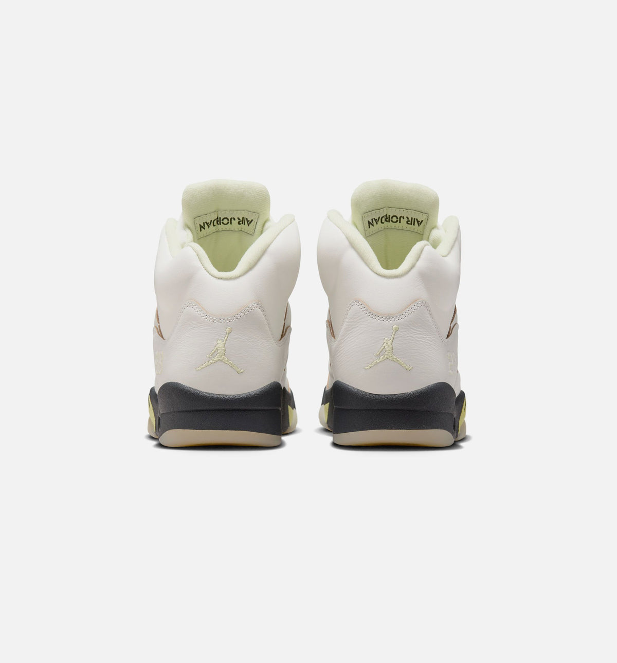 Air Jordan 5 Retro Luminous Green and Sail 女款运动鞋 | 帆白/荧光绿/深灰配色