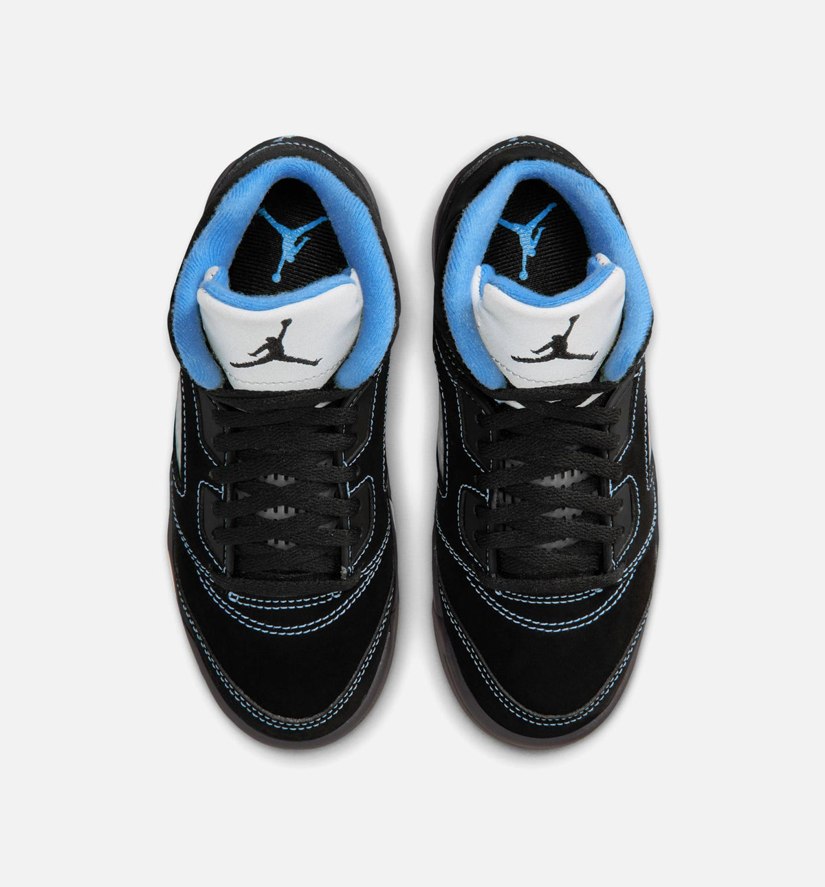 Air Jordan 5 Retro Black Carolina 小幼儿运动鞋 | 黑/大学蓝/白配色