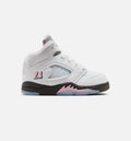 Air Jordan 5 Retro Medium Soft Pink 婴幼儿运动鞋 | 白/黑/柔粉配色