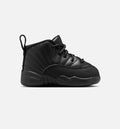 Air Jordan 12 Retro Bloodline 婴幼儿生活方式运动鞋 - 黑色大学红