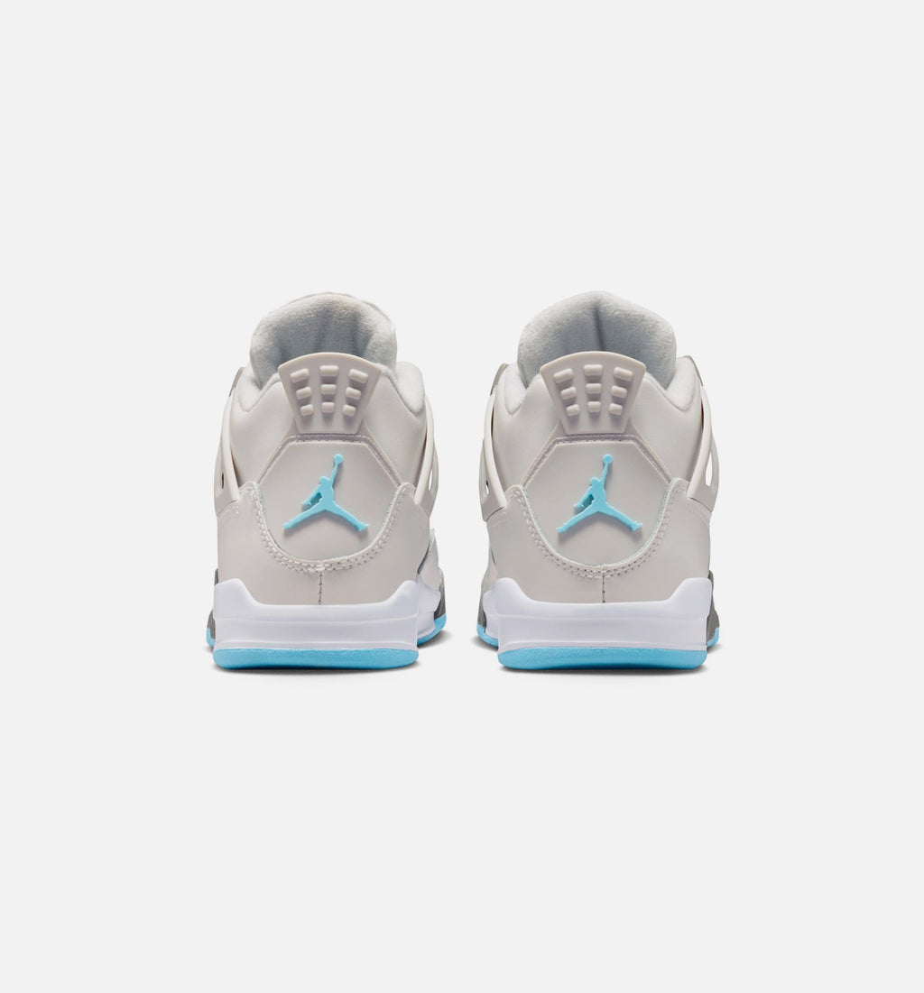 Air Jordan 4 Retro Blue Chill 小幼儿运动鞋 | 光子灰/冷蓝/白/蓝色配色