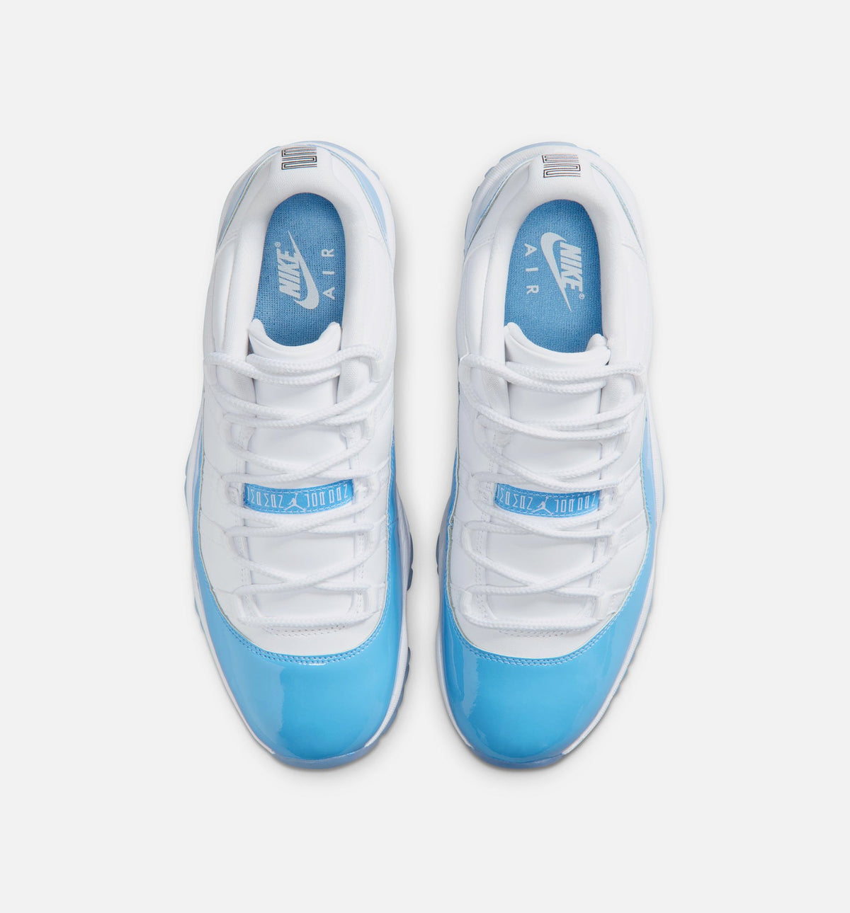 Air Jordan 11 Retro Low 男款生活方式运动鞋 - 白色大学蓝黑色