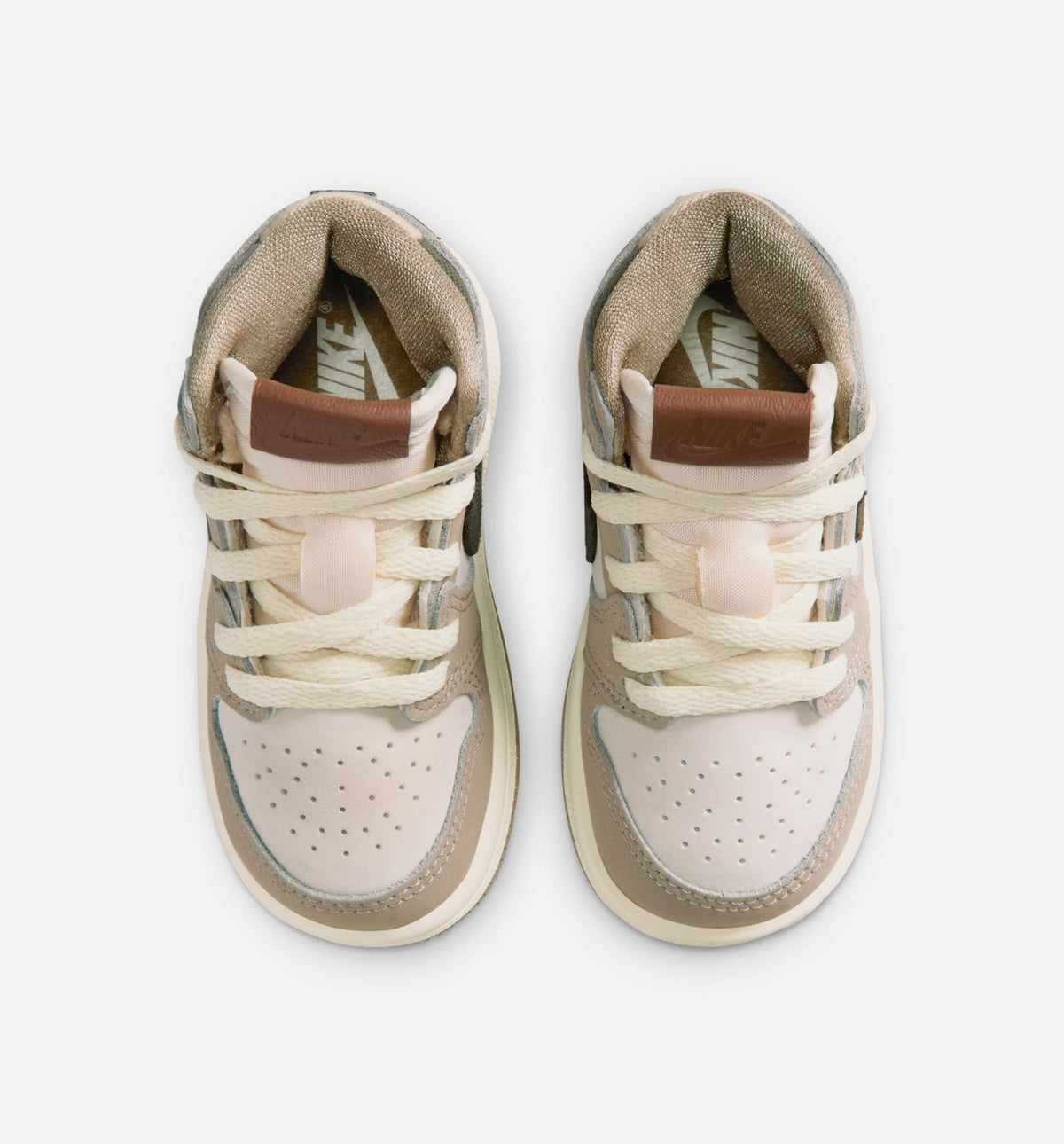 Air Jordan 1 Retro High OG 婴幼儿生活方式运动鞋 - 卡奈色温暖大地色调