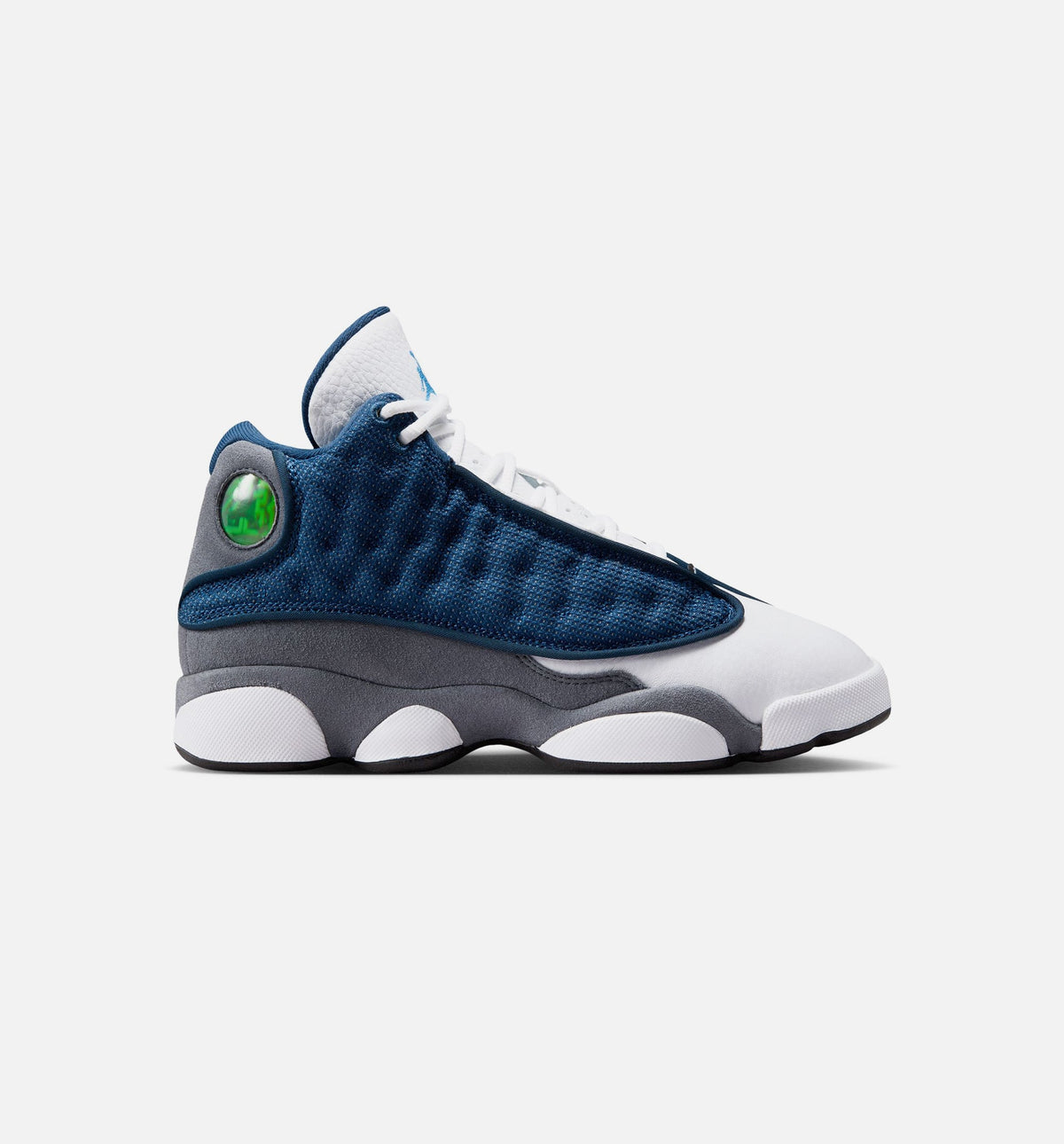 Air Jordan 13 Retro 海军蓝 Grade School 生活方式运动鞋 - 深蓞大学蓝燧石灰白色
