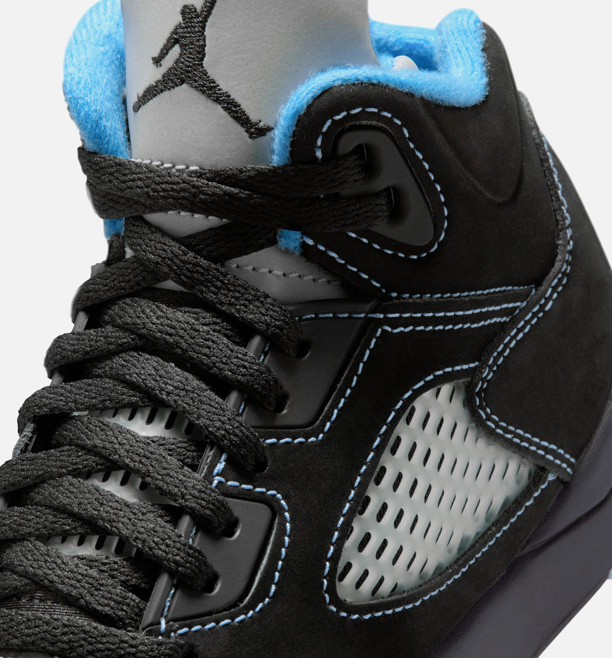 Air Jordan 5 Retro Black Carolina 小幼儿运动鞋 | 黑/大学蓝/白配色