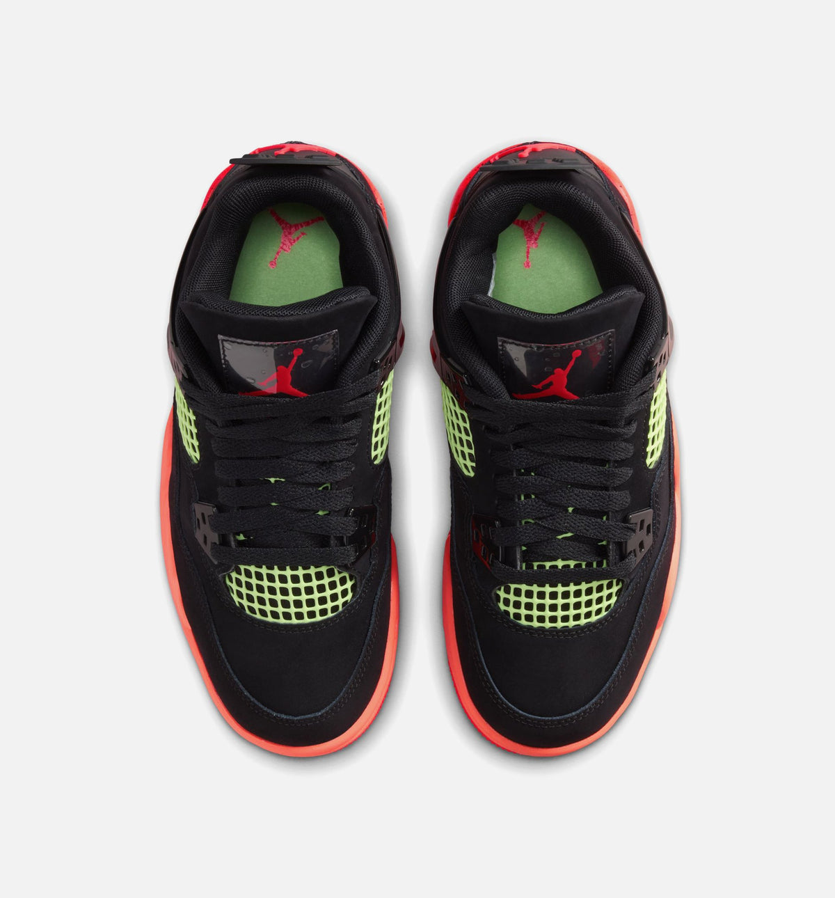 Air Jordan 4 Retro Black Infrared 23 大童运动鞋 | 黑/红外线23/亮芒果配色