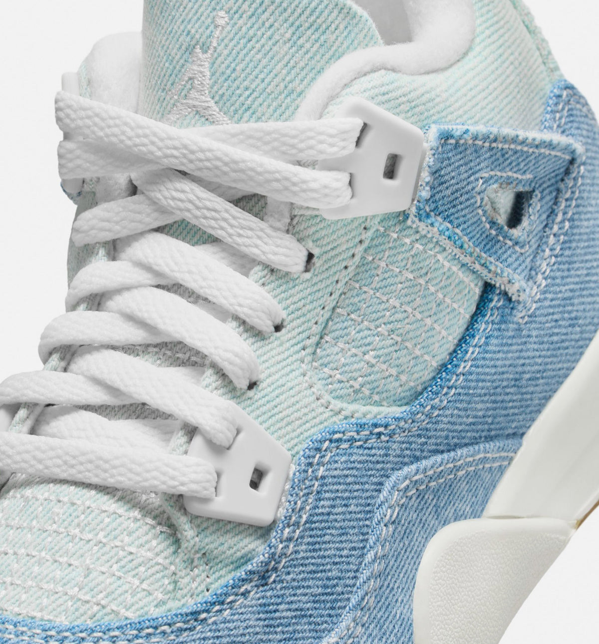Air Jordan 4 Retro Worn Blue 小幼儿运动鞋 | 帆白/旧蓝/金属金配色
