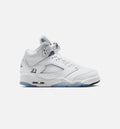 Air Jordan 5 Retro OG White Metallic 大童运动鞋 | 白/黑/金属銀配色