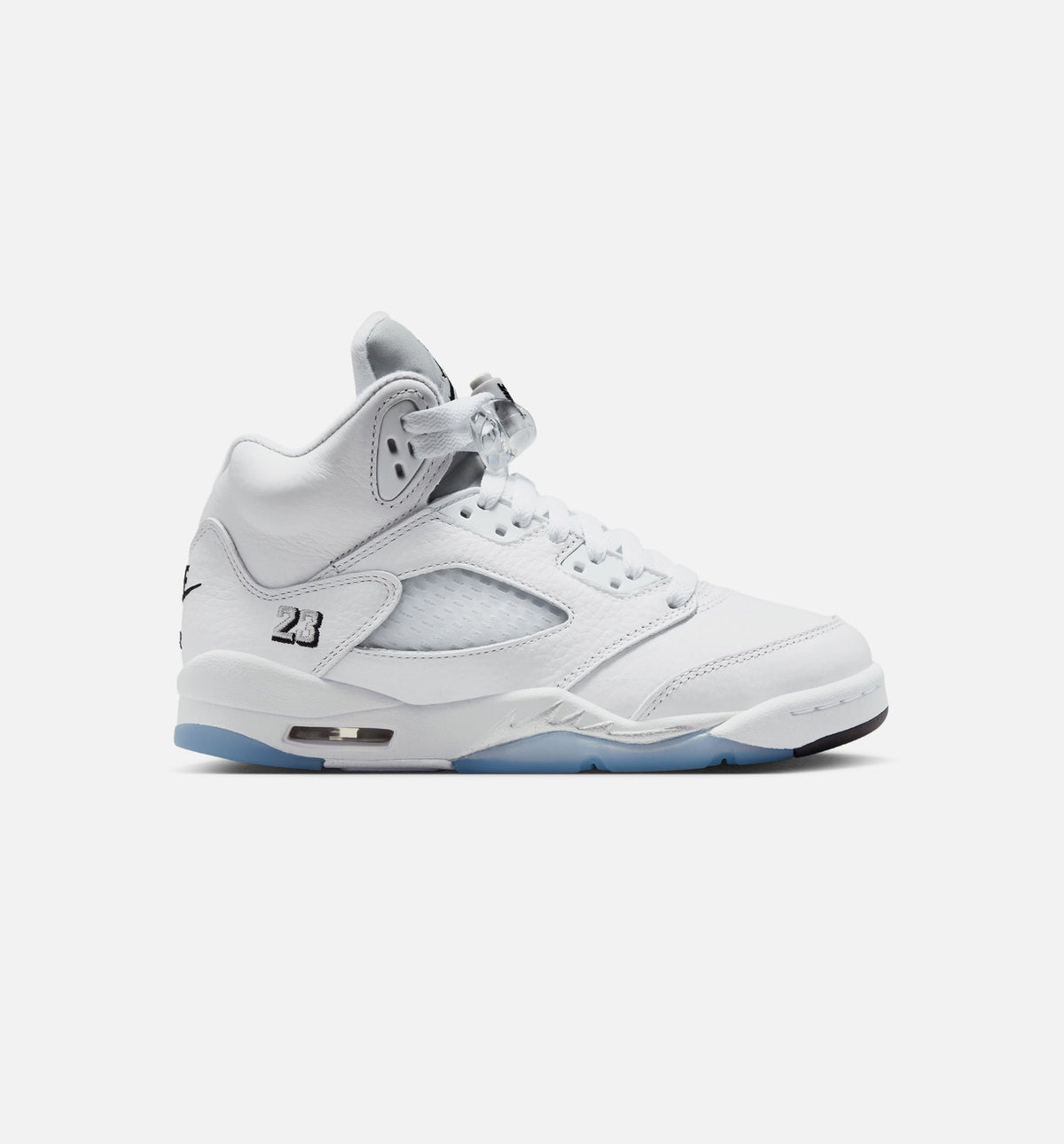 Air Jordan 5 Retro OG White Metallic 大童运动鞋 | 白/黑/金属銀配色
