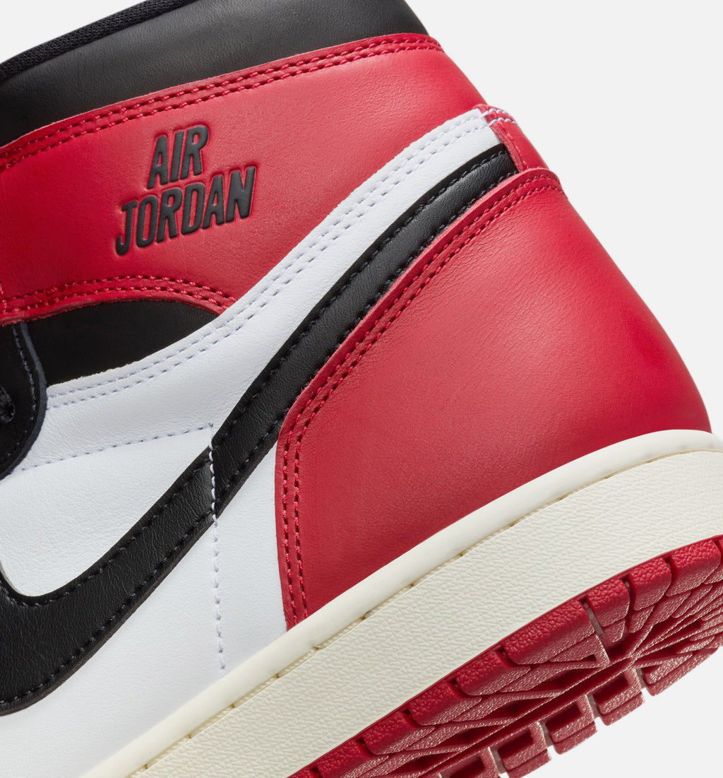 Air Jordan 1 Retro High OG Black Toe 男款生活方式运动鞋 - 白色黑尖红白配色