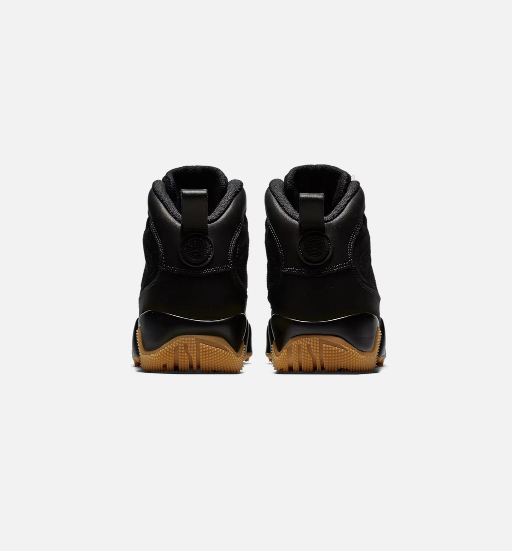 Air Jordan 9 Retro 男款生活方式靴子 - 黑色橡节棕浅棕色