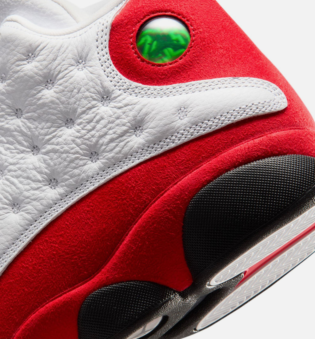 Air Jordan 13 Retro 男款生活方式运动鞋 - 白色黑色真红