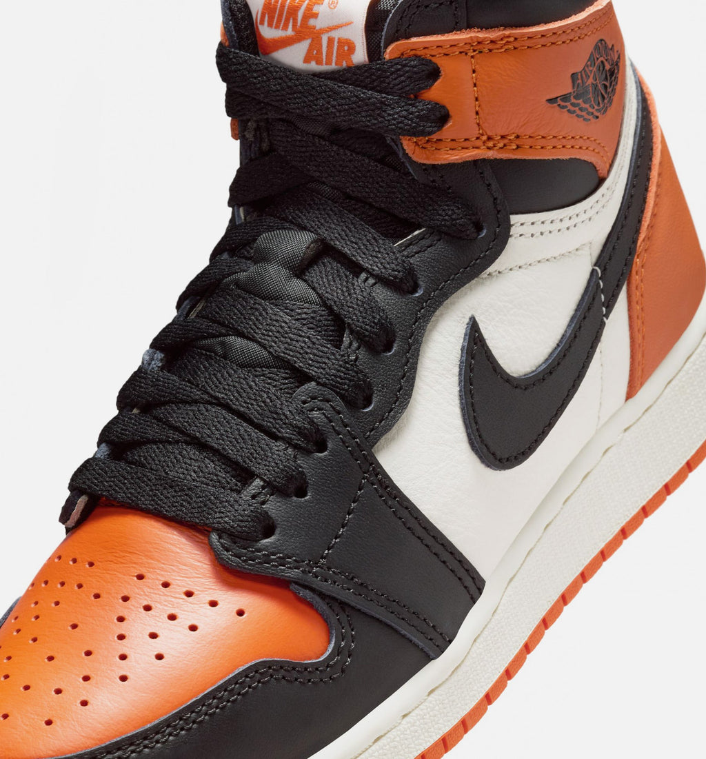 Air Jordan 1 Retro High OG Shattered Backboard 大童高帮运动鞋 | 黑/帆白/海星配色