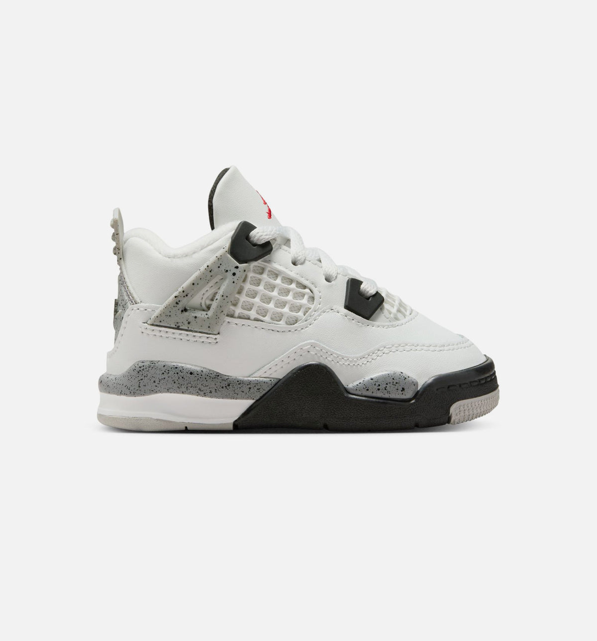 Air Jordan 4 Retro White Cement 婴幼儿运动鞋 | 白/火红/水泥灰/黑配色