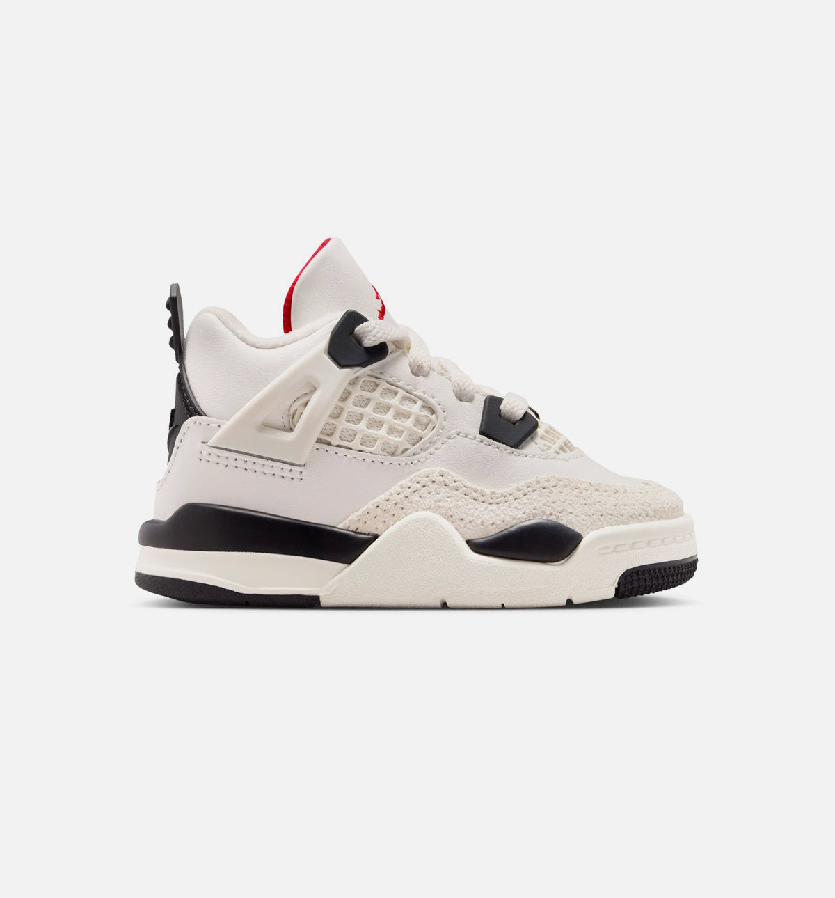 Air Jordan 4 Retro Flight Club 婴幼儿运动鞋 | 帆白/黑/大学红配色