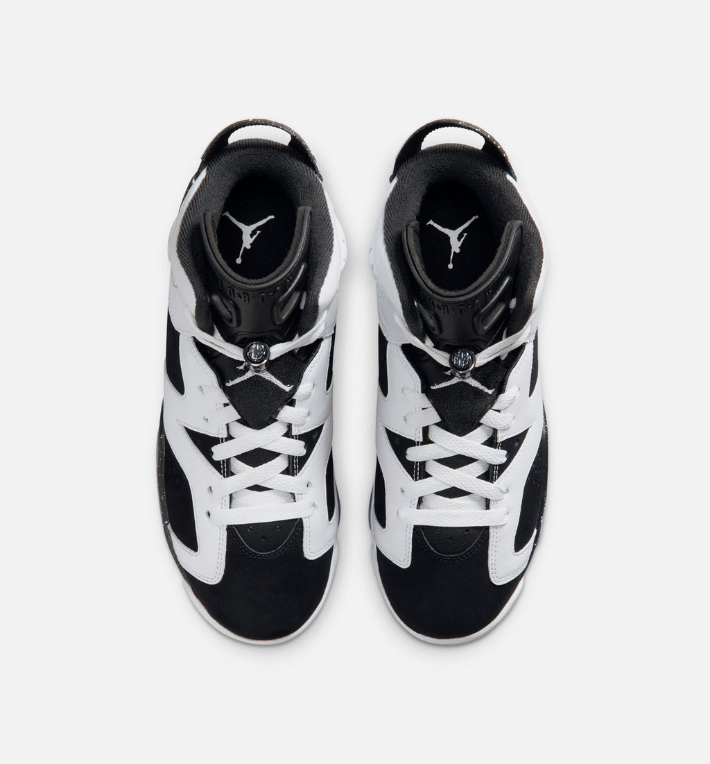 Air Jordan 6 Retro Black And White 大童运动鞋 | 黑/白配色