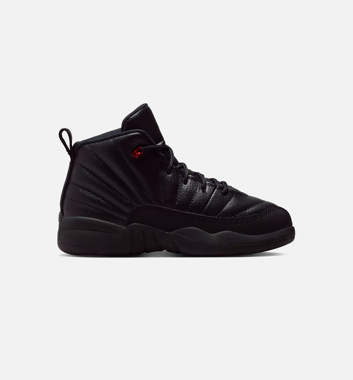 Air Jordan 12 Retro Bloodline 学前児生活方式运动鞋 - 黑色大学红