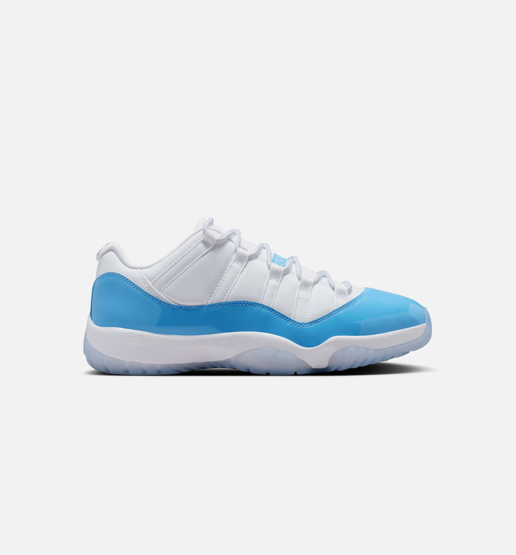 Air Jordan 11 Retro Low 男款生活方式运动鞋 - 白色大学蓝黑色