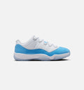 Air Jordan 11 Retro Low 男款生活方式运动鞋 - 白色大学蓝黑色
