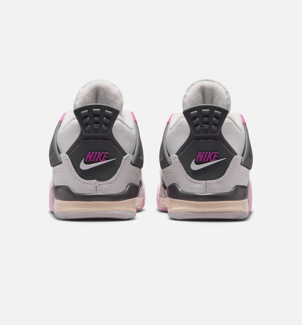 Air Jordan 4 Retro Comic 婴幼儿运动鞋 | 白/火粉/烟灰配色