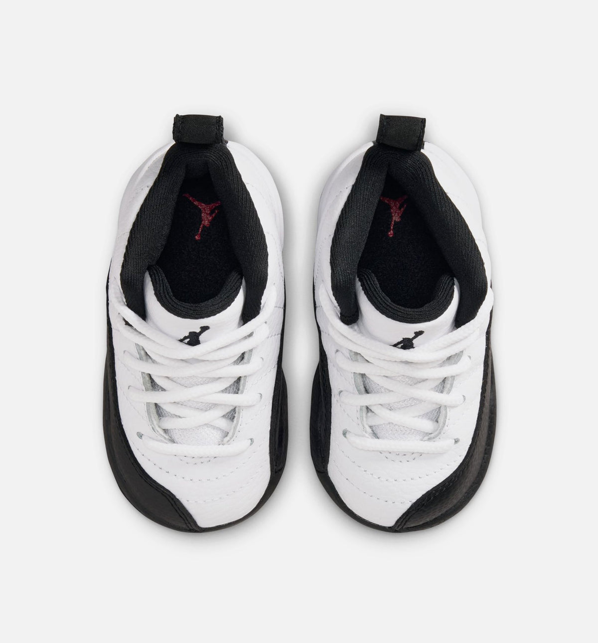 Air Jordan 12 Retro Taxi 婴幼儿生活方式运动鞋 - 白色黑色歧岁黄