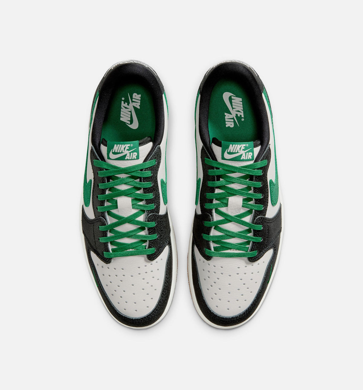 Air Jordan 1 Retro Low OG Phantom And Pine Green 男款低帮运动鞋 | 幻影/松绿/黑配色