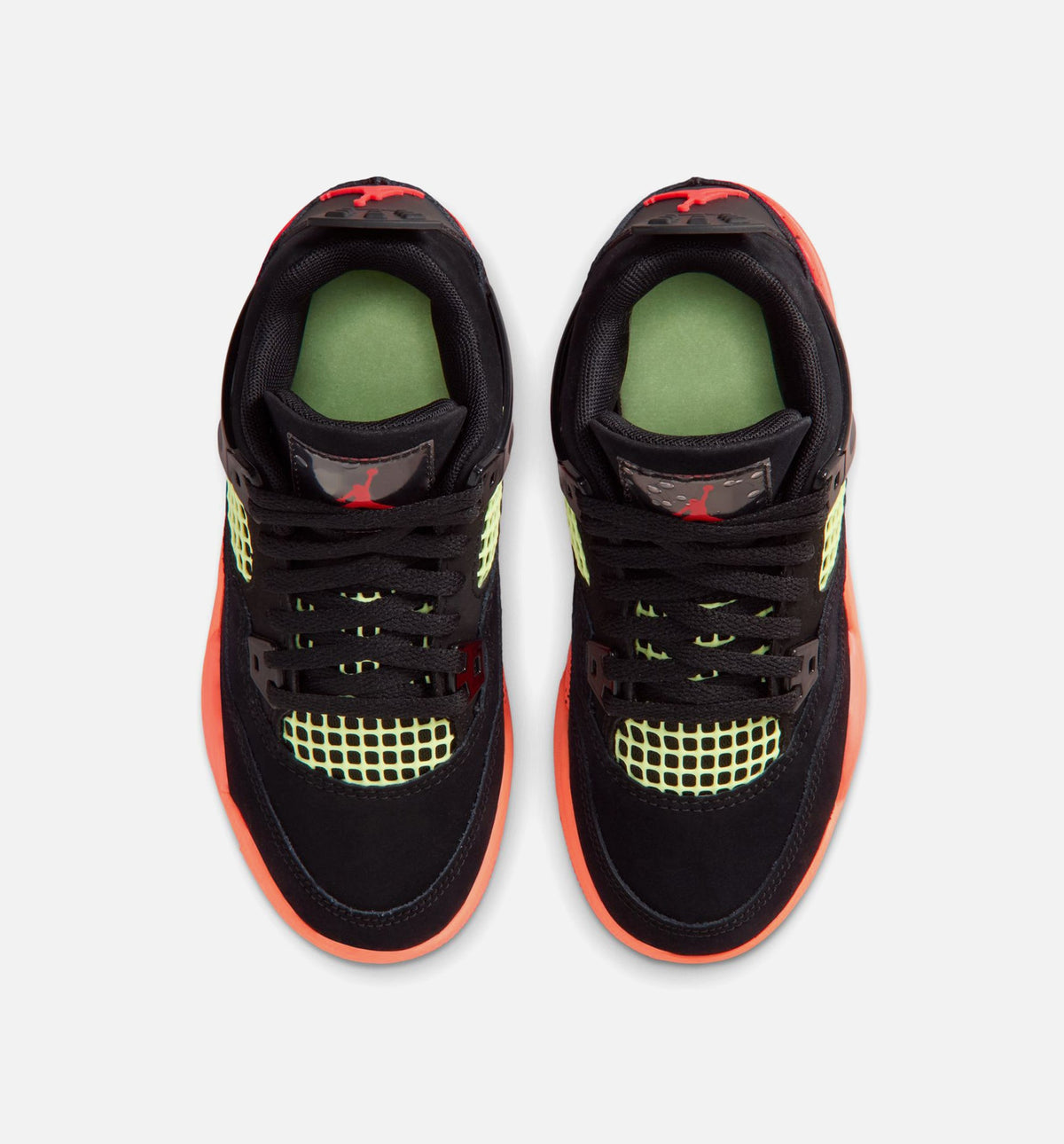 Air Jordan 4 Retro Black Infrared 23 小幼儿运动鞋 | 黑/红外线23/亮芒果配色