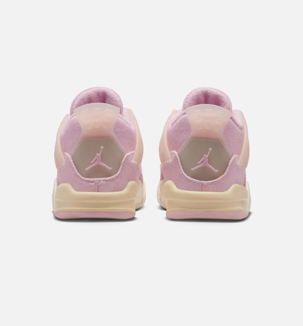 Air Jordan 4 Retro Pink Pearl And Iced Carmine 婴幼儿运动鞋 | 冰红/温粉/烟灰配色
