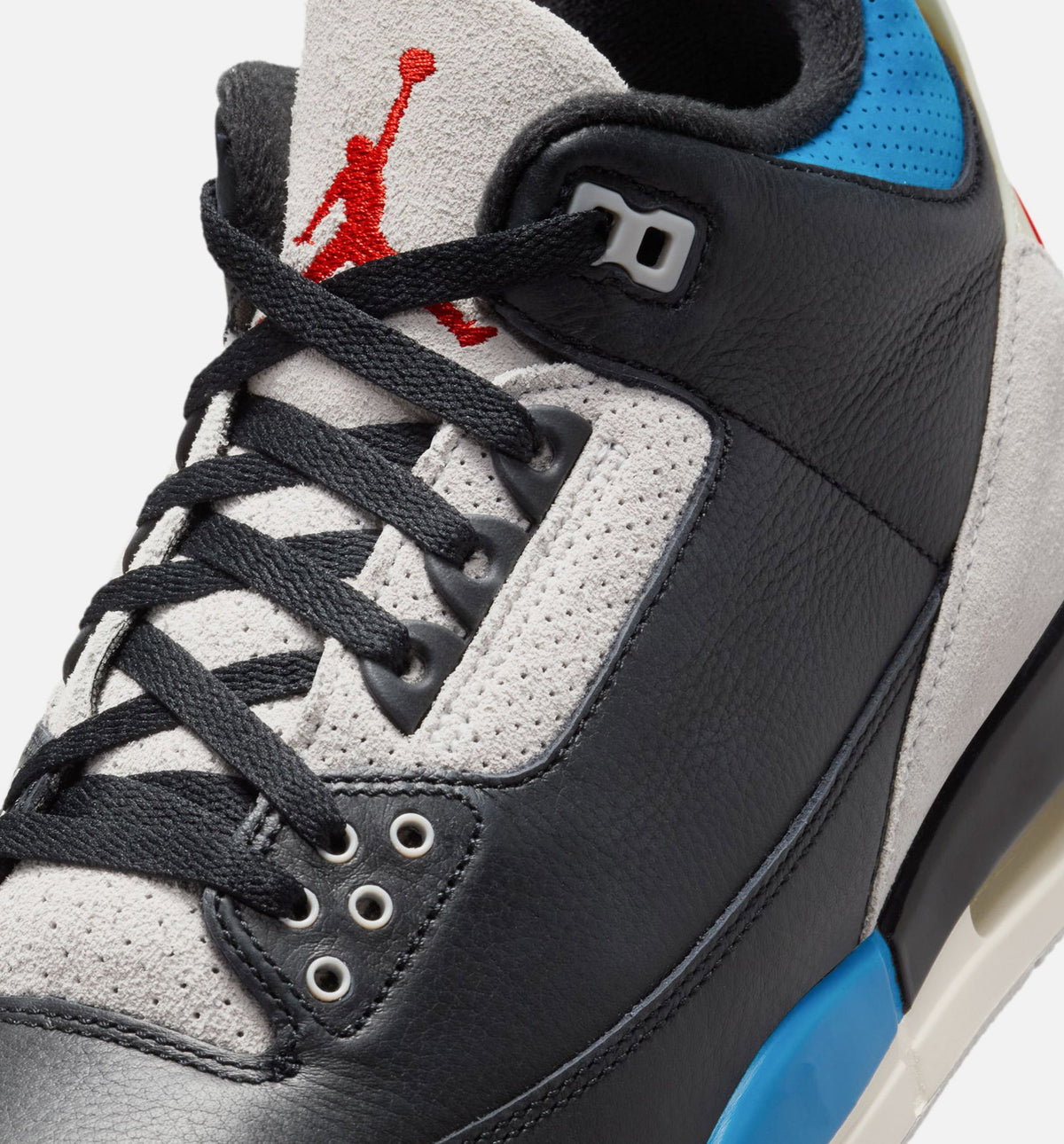Air Jordan 3 Retro OG Rare Air 小幼儿运动鞋 | 黑/智利红/中性灰配色