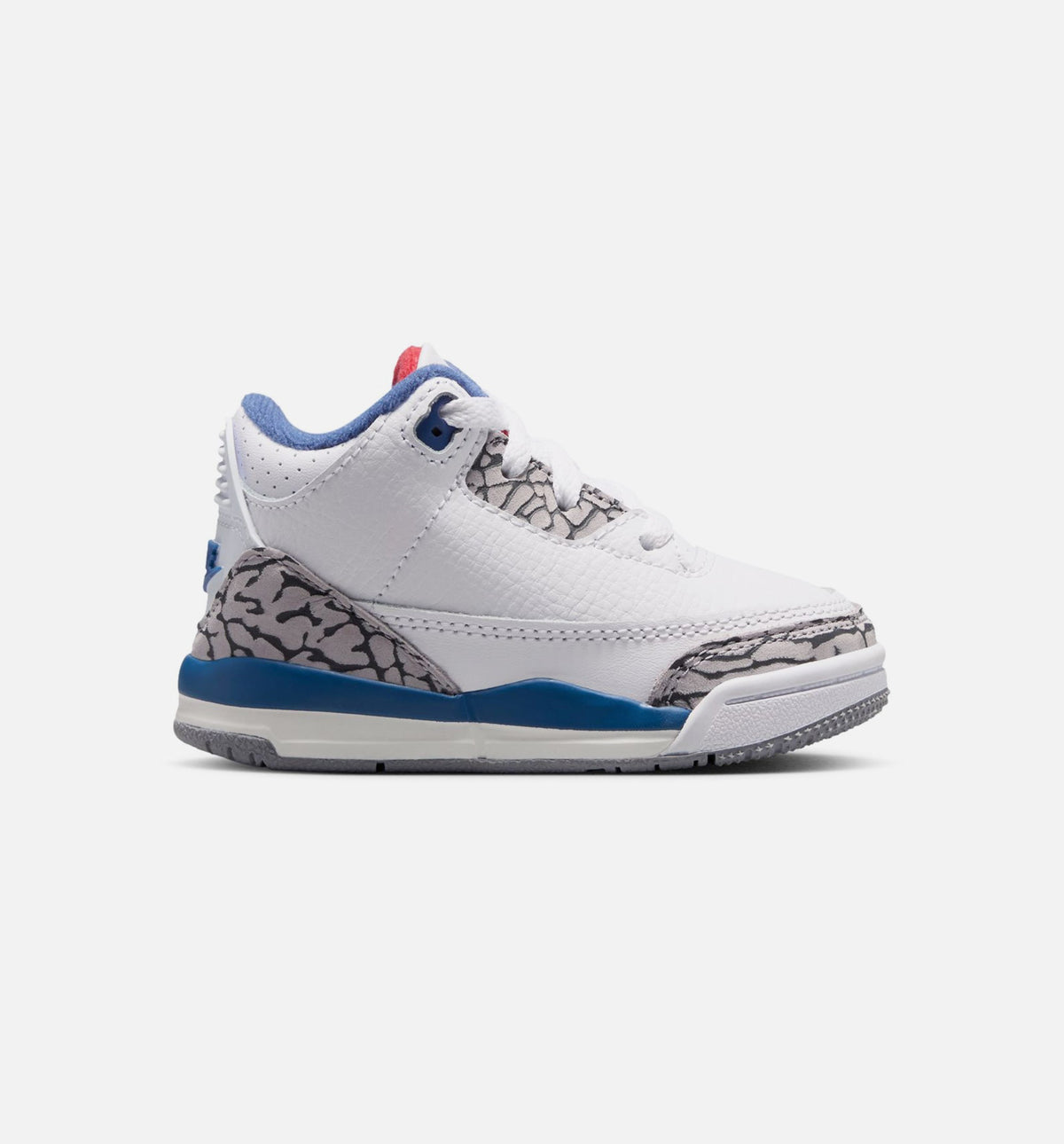 Air Jordan 3 Retro OG True Blue 婴幼儿运动鞋 | 白/火红/真蓝配色