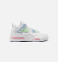 Air Jordan 4 Retro Medium Soft Pink 小幼儿运动鞋 | 白/柔粉/淡蓝配色