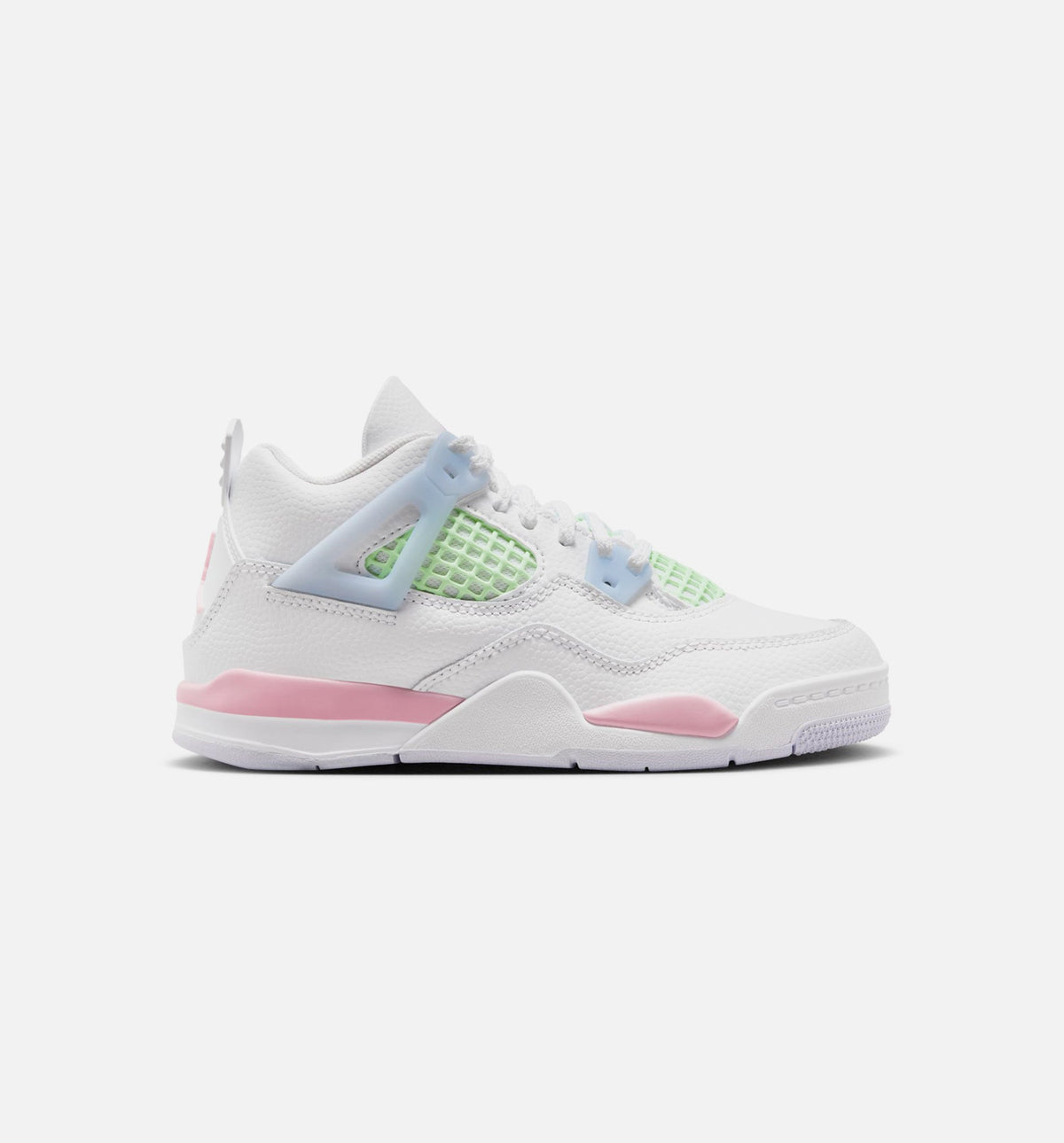 Air Jordan 4 Retro Medium Soft Pink 小幼儿运动鞋 | 白/柔粉/淡蓝配色