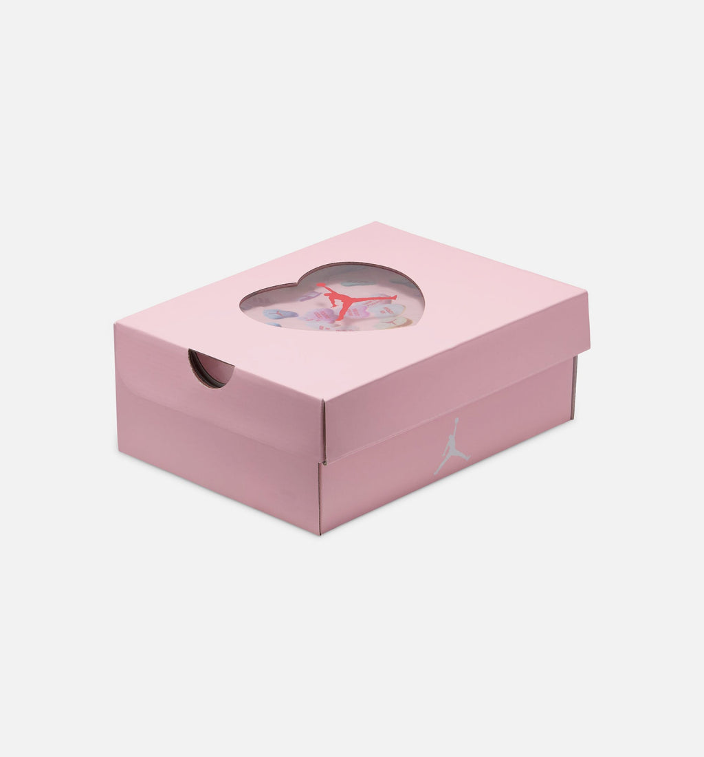 Air Jordan 4 Retro Medium Soft Pink 小幼儿运动鞋 | 白/柔粉/淡蓝配色