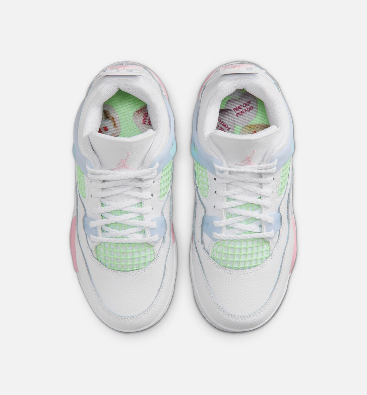 Air Jordan 4 Retro Medium Soft Pink 小幼儿运动鞋 | 白/柔粉/淡蓝配色