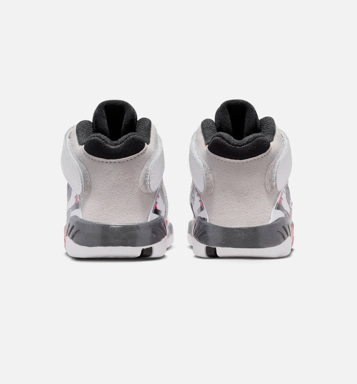 Air Jordan 8 Retro 婴幼儿生活方式运动鞋 - 白色黑色红色