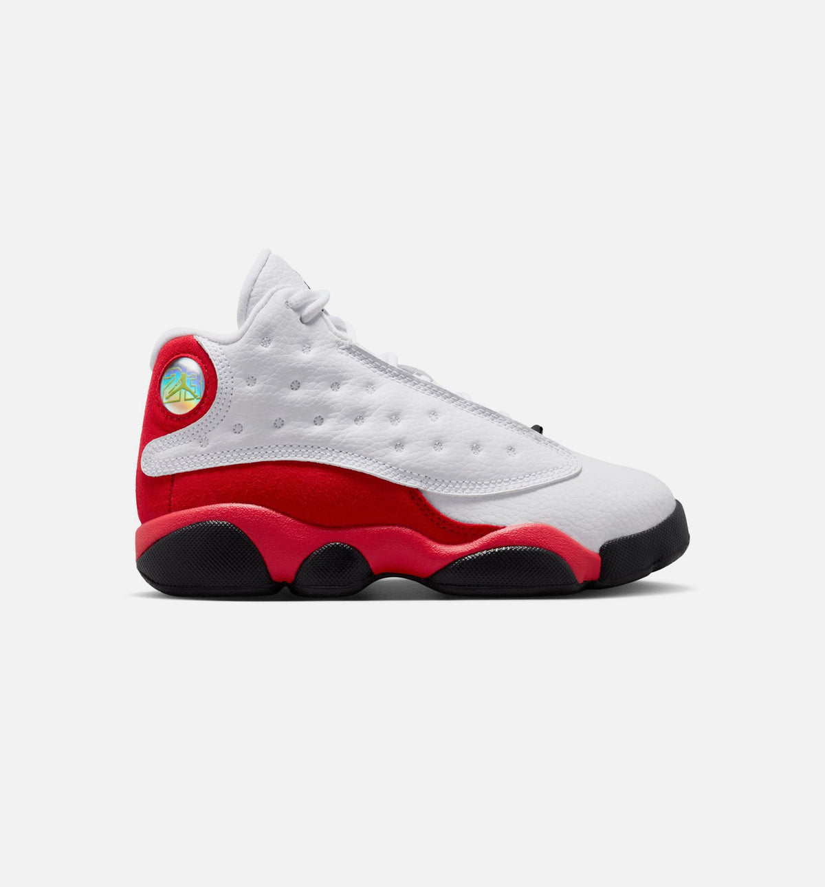 Air Jordan 13 Retro White and University Red 小幼儿运动鞋 | 白/黑/真红配色