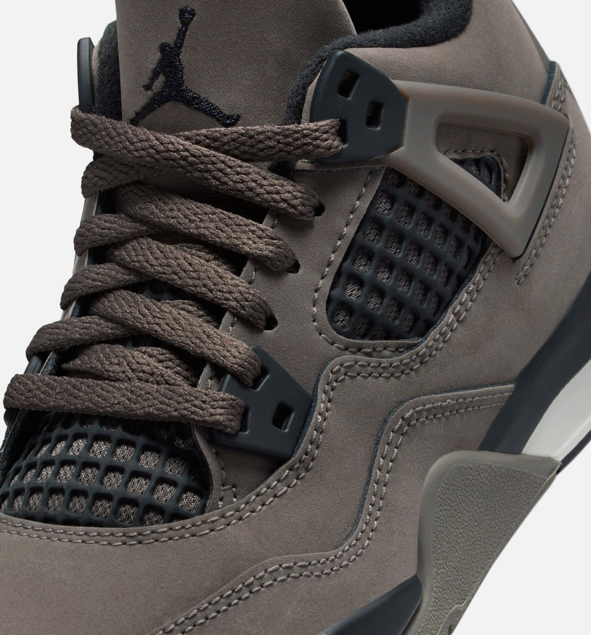 Air Jordan 4 Retro Cave Stone And Black 小幼儿运动鞋 | 洞石/黑/月粒配色