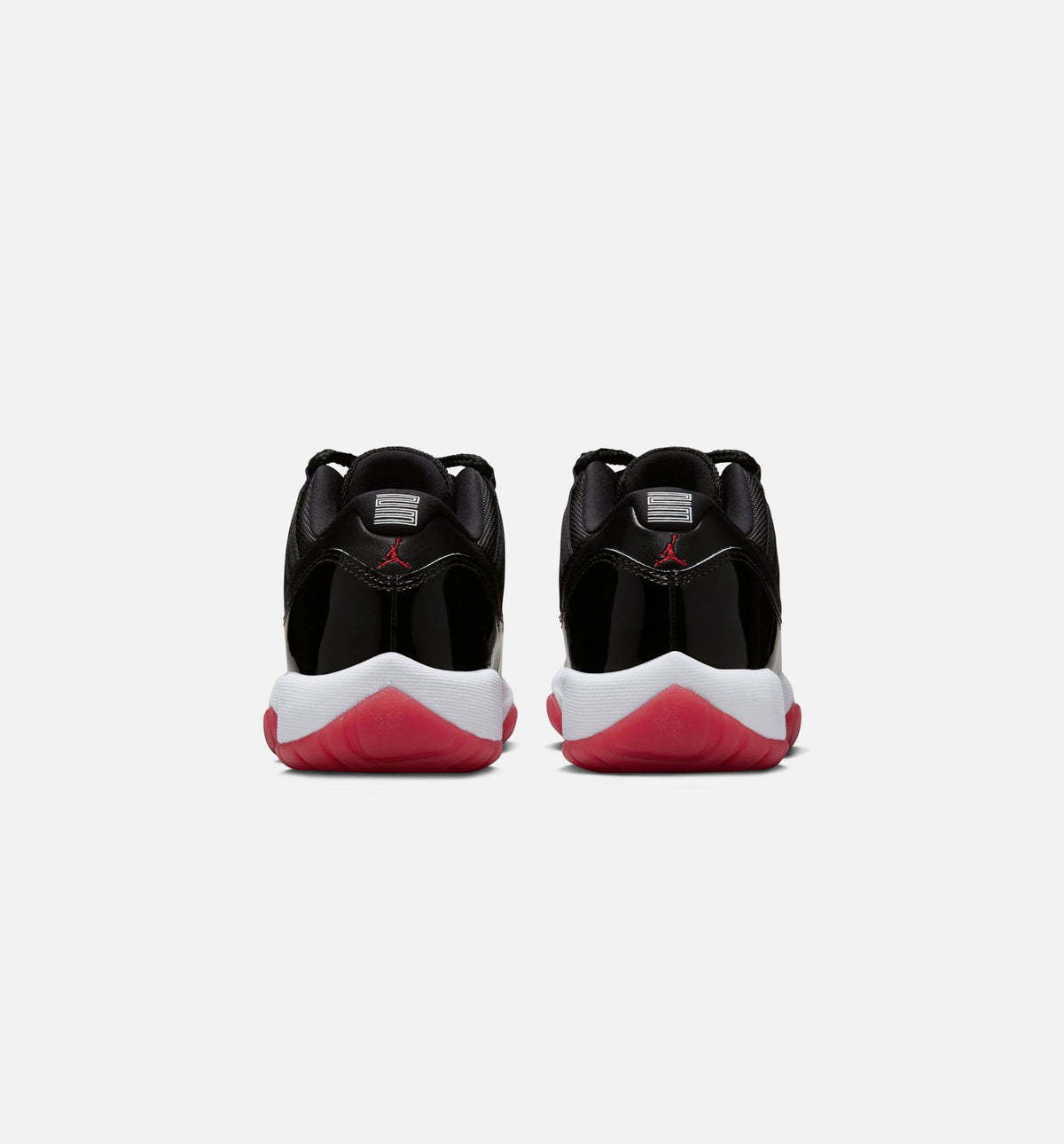 Air Jordan 11 Retro Bred Grade School 生活方式运动鞋 - 黑色大学红白色