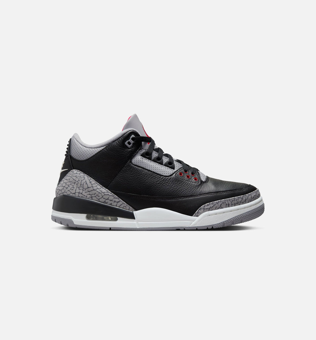 Air Jordan 3 Retro Black Cement 男款运动鞋 | 黑/火红/水泥灰/白配色
