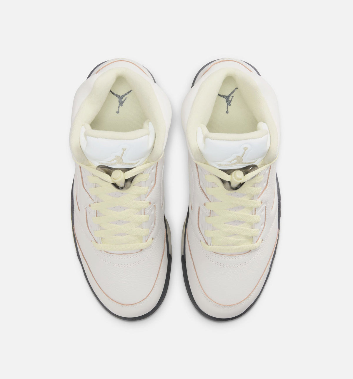 Air Jordan 5 Retro Luminous Green and Sail 女款运动鞋 | 帆白/荧光绿/深灰配色