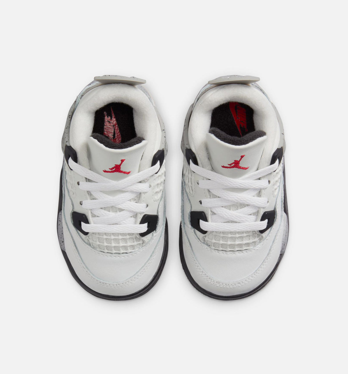 Air Jordan 4 Retro White Cement 婴幼儿运动鞋 | 白/火红/水泥灰/黑配色