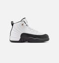Air Jordan 12 Retro Taxi 学前儿生活方式运动鞋 - 白色黑色歧岁黄