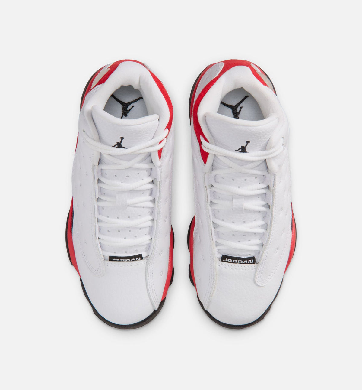 Air Jordan 13 Retro White and University Red 小幼儿运动鞋 | 白/黑/真红配色